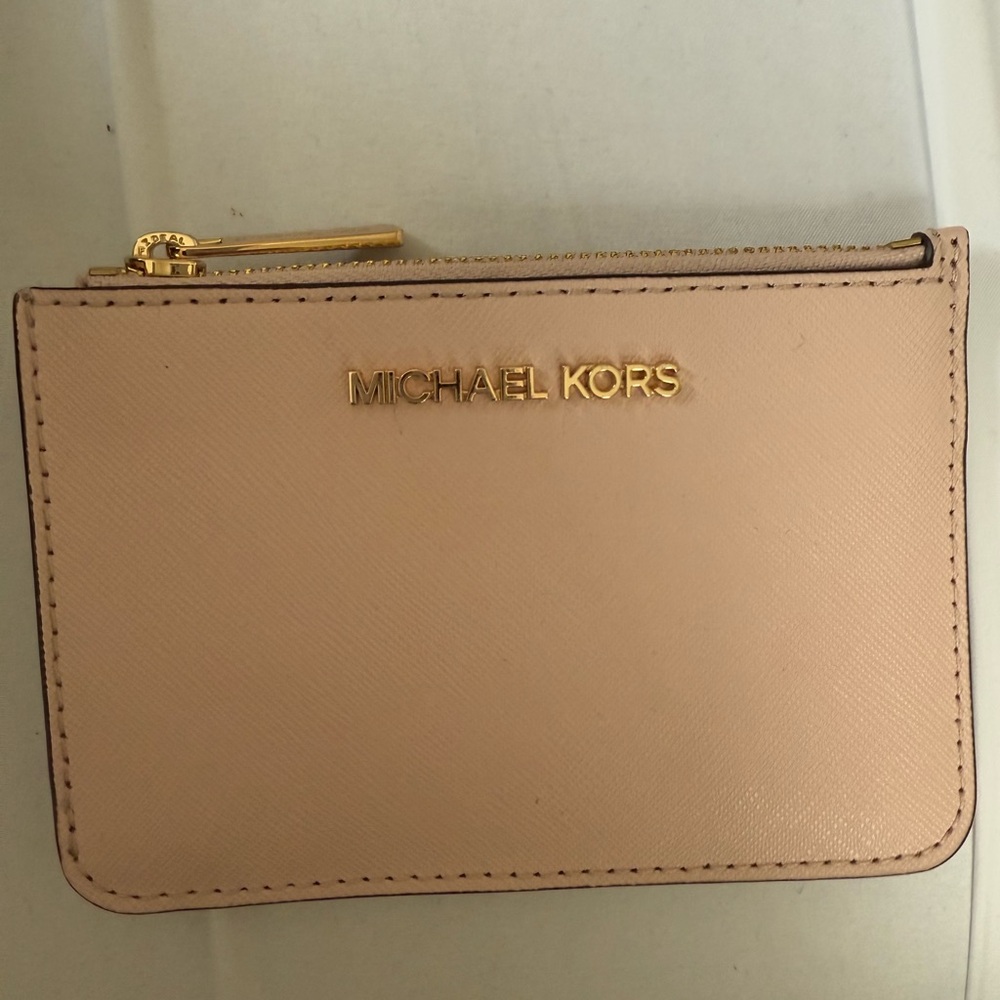 Michael Kors Beige Card Holder